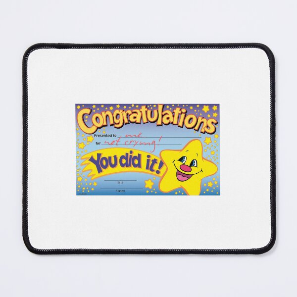 Item preview, congrats to me for not crying designed and sold by ejpearllim.
