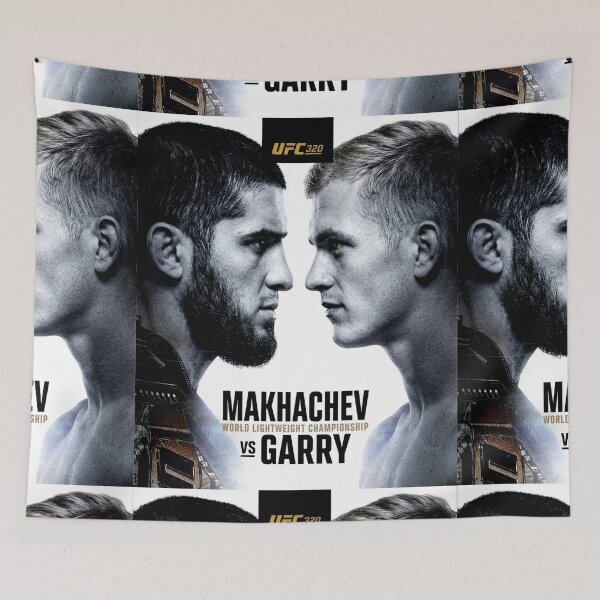 Item preview, Islam Makhachev vs Garry Fight Poster designed and sold by iconiicc.
