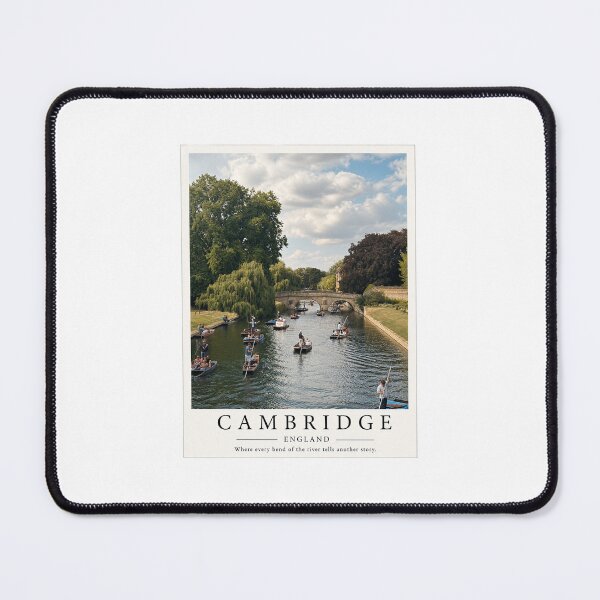 Item preview, Cambridge Punting on the River Cam | England Travel Poster | Fine Art Photography Print designed and sold by Wandered North.