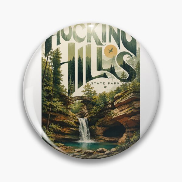 Item preview, Hocking Hills State Park Waterfall and Forest Landscape in Ohio designed and sold by Places On Earth.
