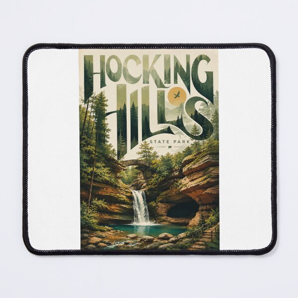 Item preview, Hocking Hills State Park Waterfall and Forest Landscape in Ohio designed and sold by Places On Earth.