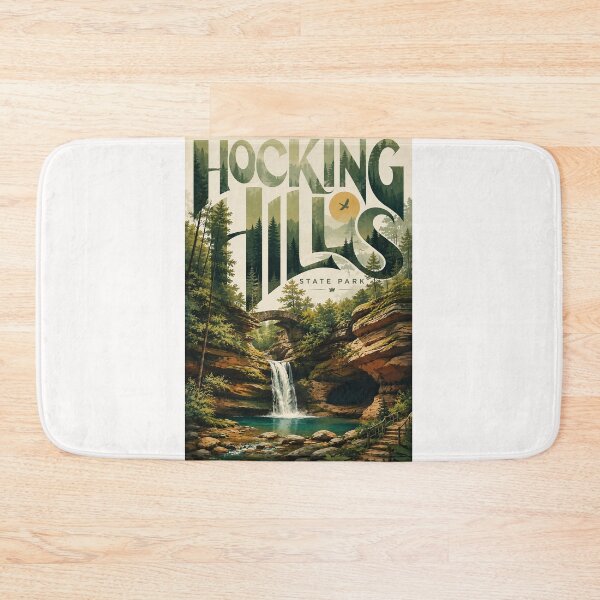 Item preview, Hocking Hills State Park Waterfall and Forest Landscape in Ohio designed and sold by Places On Earth.