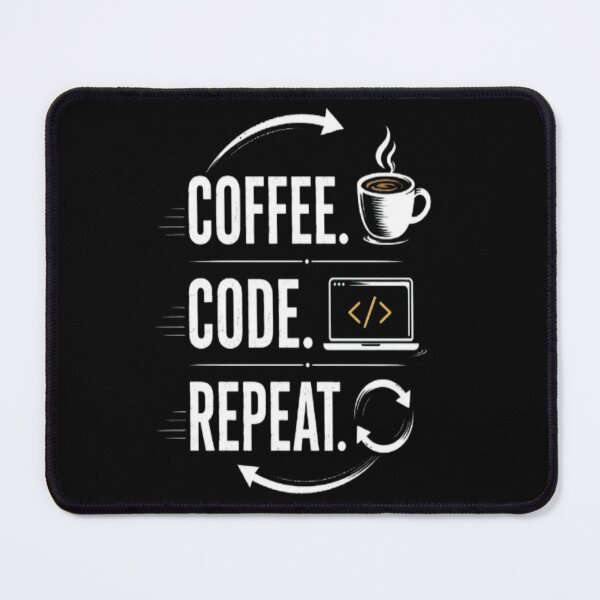 Item preview, Coffee. Code. Repeat. Minimalist Programmer Typography T-Shirt Developer Gift designed and sold by v6ziix.