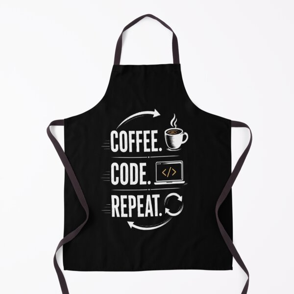 Artikelvorschau, Kaffee. Code. Wiederholen. Minimalistisches Programmierer-Typografie-T-Shirt – das perfekte Geschenk für Entwickler. entworfen und verkauft von v6ziix.