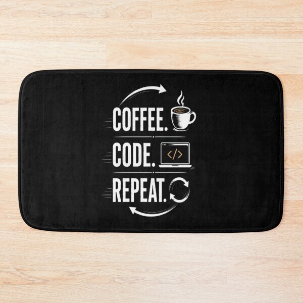 Item preview, Coffee. Code. Repeat. Minimalist Programmer Typography T-Shirt Developer Gift designed and sold by v6ziix.