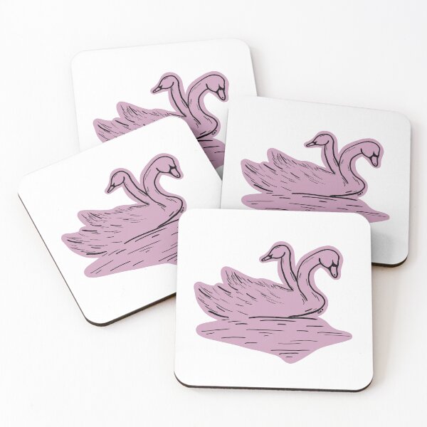 Item preview, Two headed pink swans designed and sold by verity1989.