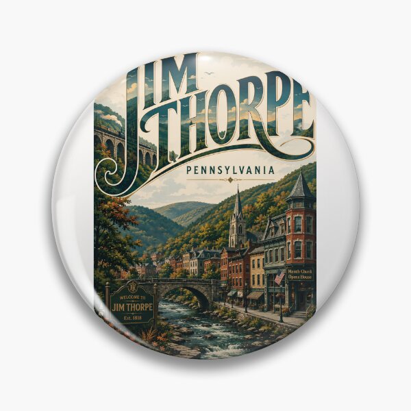 Item preview, Jim Thorpe Historic Downtown and Lehigh Gorge, Pennsylvania designed and sold by Places On Earth.