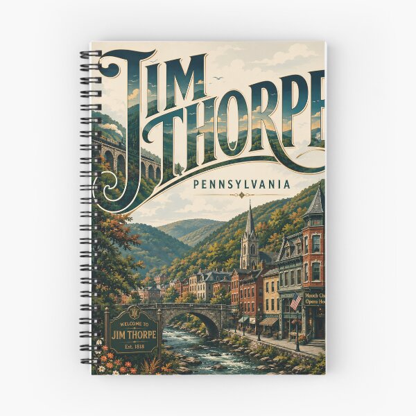 Item preview, Jim Thorpe Historic Downtown and Lehigh Gorge, Pennsylvania designed and sold by Places On Earth.
