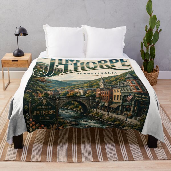 Item preview, Jim Thorpe Historic Downtown and Lehigh Gorge, Pennsylvania designed and sold by Places On Earth.