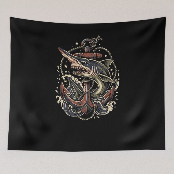 Item preview, Vintage Swordfish Anchor Marine Deep Sea Fishing designed and sold by snowry.