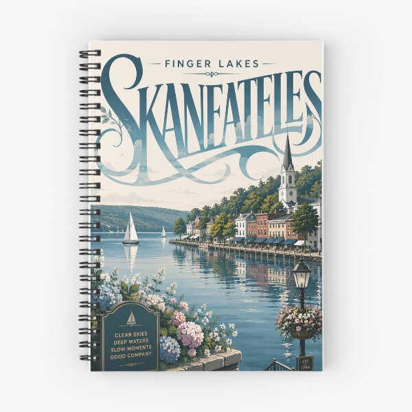 Item preview, Skaneateles Village on Skaneateles Lake in the Finger Lakes, New York designed and sold by Places On Earth.