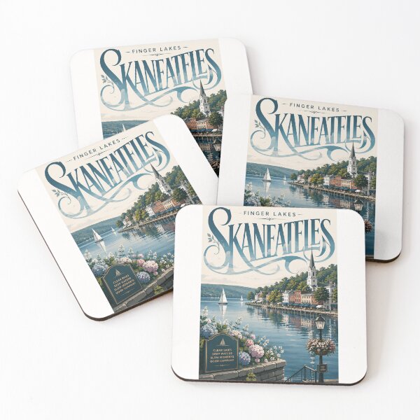 Item preview, Skaneateles Village on Skaneateles Lake in the Finger Lakes, New York designed and sold by Places On Earth.