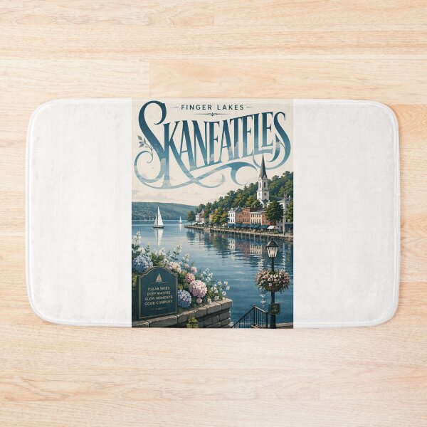Item preview, Skaneateles Village on Skaneateles Lake in the Finger Lakes, New York designed and sold by Places On Earth.