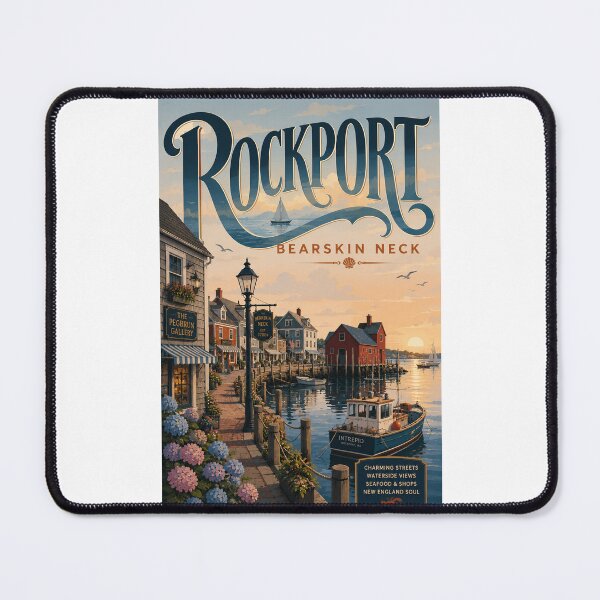 Item preview, Rockport Bearskin Neck Harbor on Cape Ann, Massachusetts designed and sold by Places On Earth.
