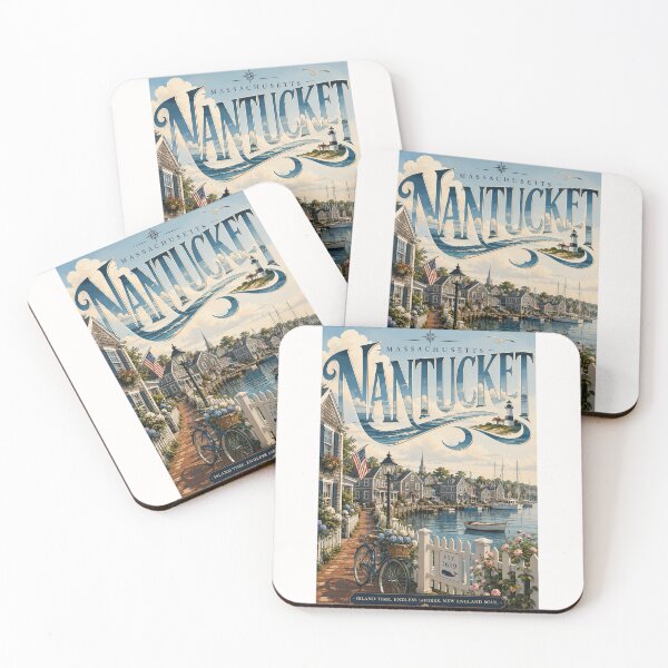 Item preview, Nantucket Island Historic Harbor and New England Coast, Massachusetts designed and sold by Places On Earth.