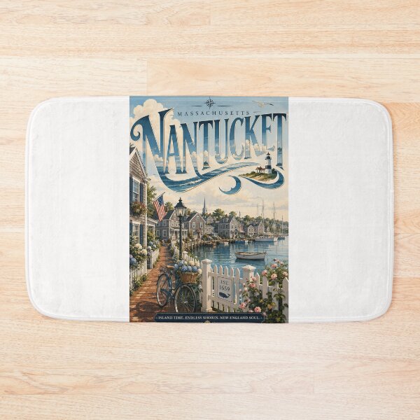 Item preview, Nantucket Island Historic Harbor and New England Coast, Massachusetts designed and sold by Places On Earth.