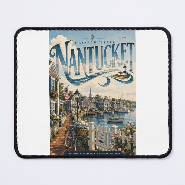 Item preview, Nantucket Island Historic Harbor and New England Coast, Massachusetts designed and sold by Places On Earth.