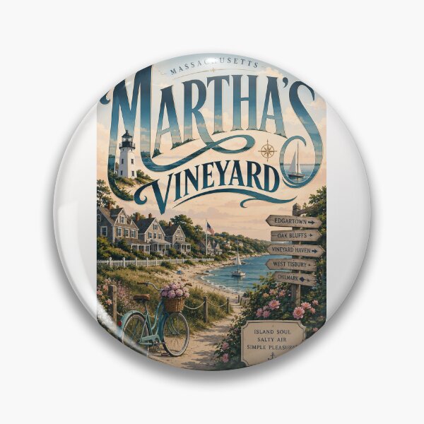 Item preview, Martha's Vineyard Coastal Villages and Lighthouse, Massachusetts designed and sold by Places On Earth.
