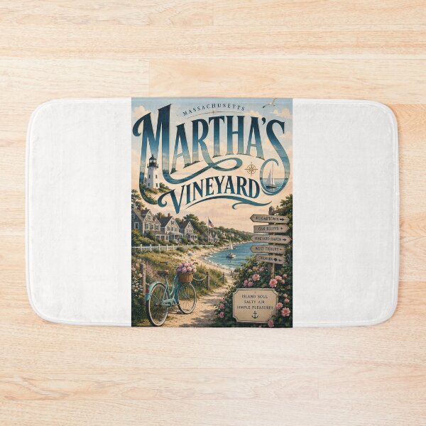 Item preview, Martha's Vineyard Coastal Villages and Lighthouse, Massachusetts designed and sold by Places On Earth.
