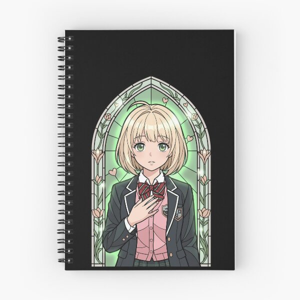 Item preview, Shiemi Moriyama Blue Exorcist Heart Floral Stained Glass Portrait designed and sold by mildaclairmo.