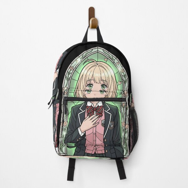 Item preview, Shiemi Moriyama Blue Exorcist Heart Floral Stained Glass Portrait designed and sold by mildaclairmo.