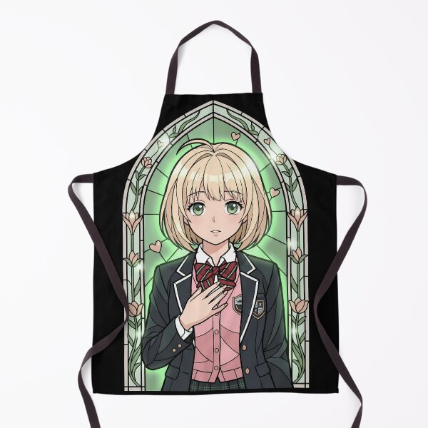 Item preview, Shiemi Moriyama Blue Exorcist Heart Floral Stained Glass Portrait designed and sold by mildaclairmo.