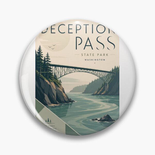 Item preview, Deception Pass Bridge and Deception Pass State Park, Washington designed and sold by Places On Earth.