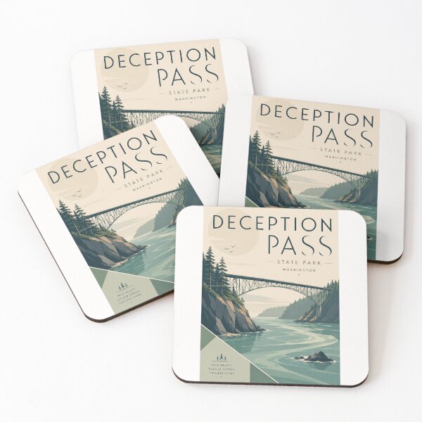 Item preview, Deception Pass Bridge and Deception Pass State Park, Washington designed and sold by Places On Earth.