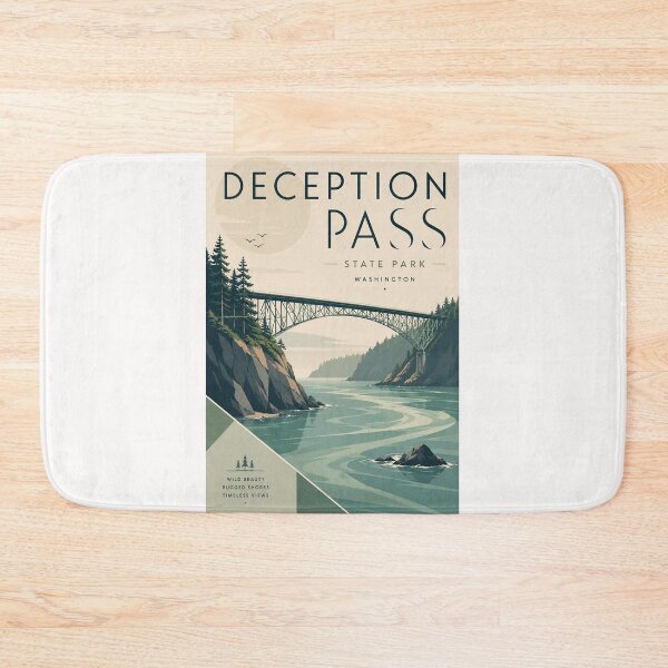 Item preview, Deception Pass Bridge and Deception Pass State Park, Washington designed and sold by Places On Earth.
