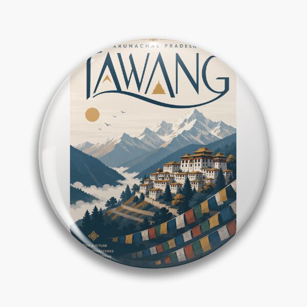 Item preview, Tawang Monastery beneath the Eastern Himalayas in Arunachal Pradesh, India designed and sold by Places On Earth.