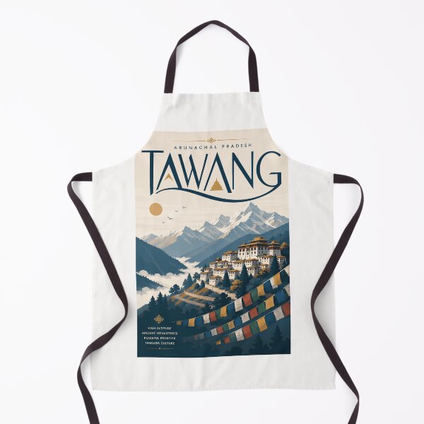 Item preview, Tawang Monastery beneath the Eastern Himalayas in Arunachal Pradesh, India designed and sold by Places On Earth.