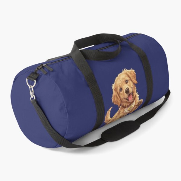 Item preview, Cute Golden Retriever Puppy Waving Paw Illustration designed and sold by Northern Glow Art.
