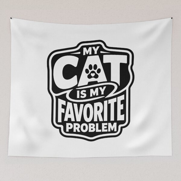Item preview, My Cat Is My Favorite Problem designed and sold by gunaone-design.