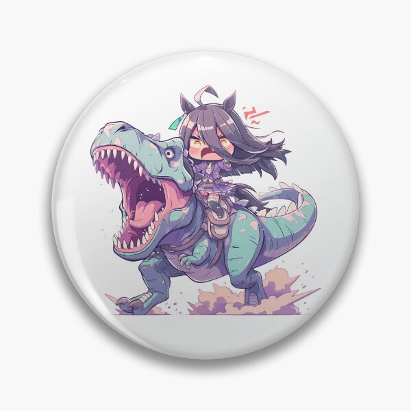 Item preview, Manhattan Cafe Uma Musume Spooky Chibi Dinosaur Escape designed and sold by Dashsopaner.
