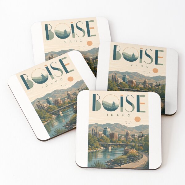 Item preview, Boise Idaho State Capitol and Boise River Greenbelt with Treasure Valley Skyline designed and sold by Places On Earth.