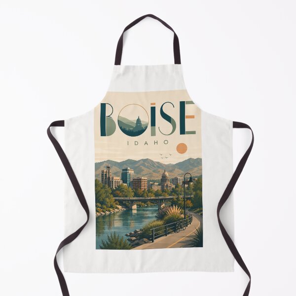 Item preview, Boise Idaho State Capitol and Boise River Greenbelt with Treasure Valley Skyline designed and sold by Places On Earth.