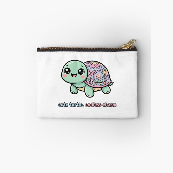 Item preview, Cute Turtle, Endless Charm | Kawaii Floral Turtle Cartoon Design designed and sold by morning sun.