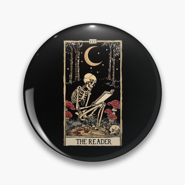 Item preview, the reader antique tarot cartomancy - skull and mushrooms with moon designed and sold by nemgagenpe.
