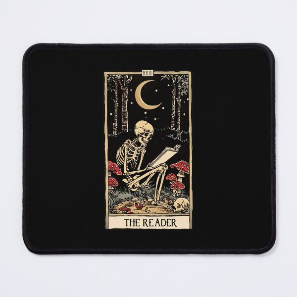 Item preview, the reader antique tarot cartomancy - skull and mushrooms with moon designed and sold by nemgagenpe.