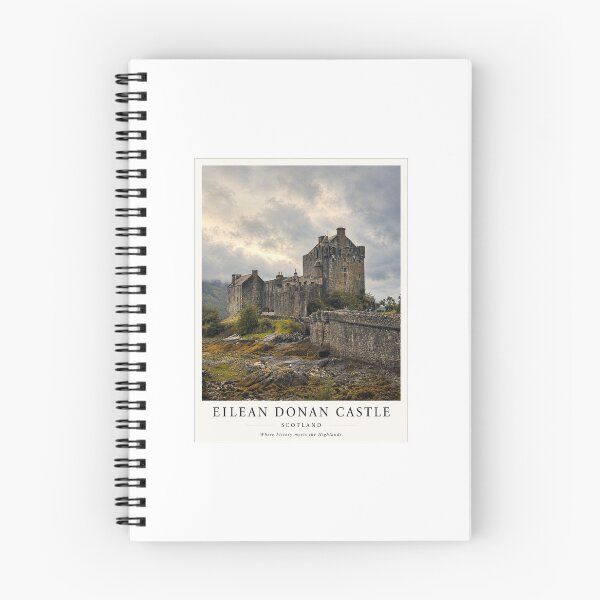 Item preview, Eilean Donan Castle Scotland Travel Poster | Iconic Highland Castle Wall Art designed and sold by Wandered North.