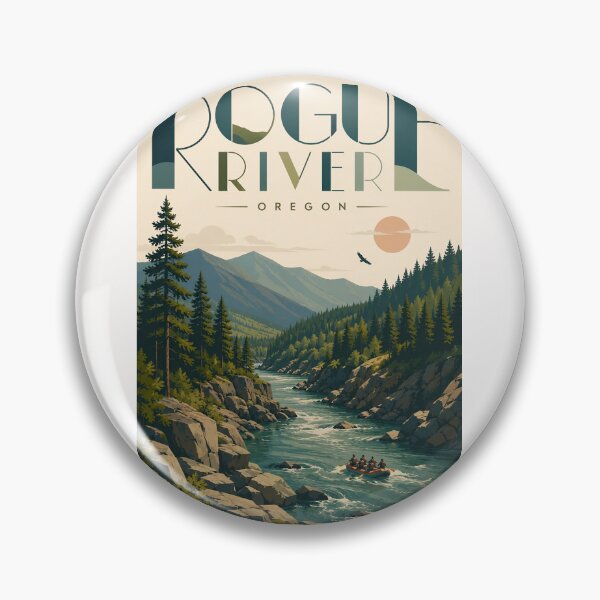 Item preview, Rogue River Oregon Canyon through Klamath Mountains designed and sold by Places On Earth.