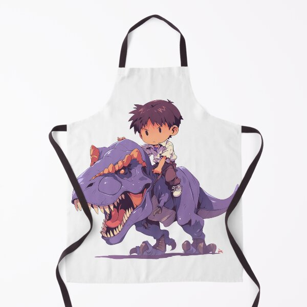 Item preview, Shinji Ikari Neon Genesis Evangelion Purple Dinosaur Chibi Ride designed and sold by Dashsopaner.