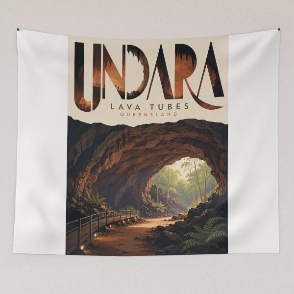Item preview, Undara Lava Tubes Queensland Gulf Savannah Volcanic Landscape designed and sold by Places On Earth.