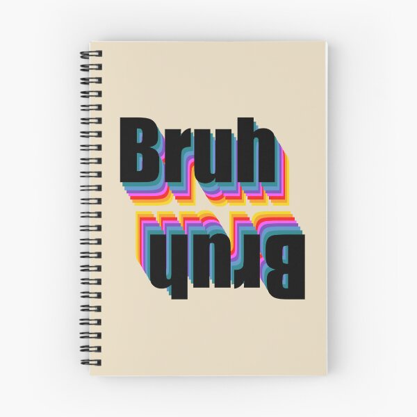 Item preview, Bruh retro ambigram designed and sold by The Retro Stop.
