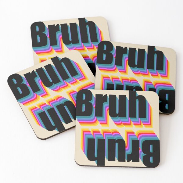 Item preview, Bruh retro ambigram designed and sold by The Retro Stop.