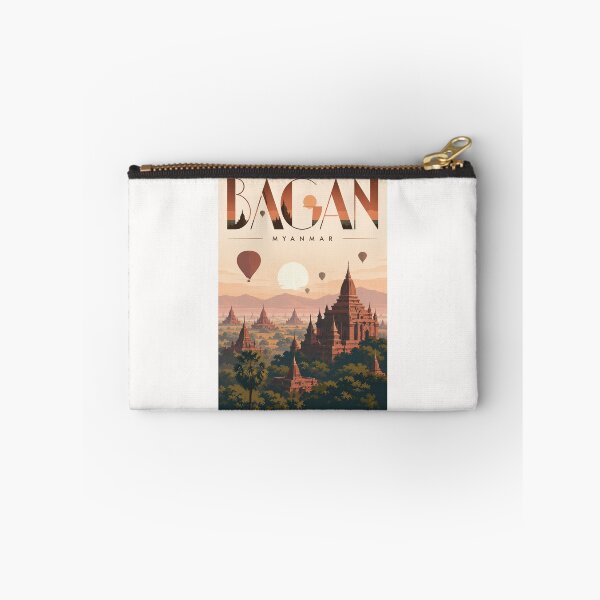 Item preview, Bagan Myanmar Ancient Temples and Sunrise Pagoda Plain designed and sold by Places On Earth.