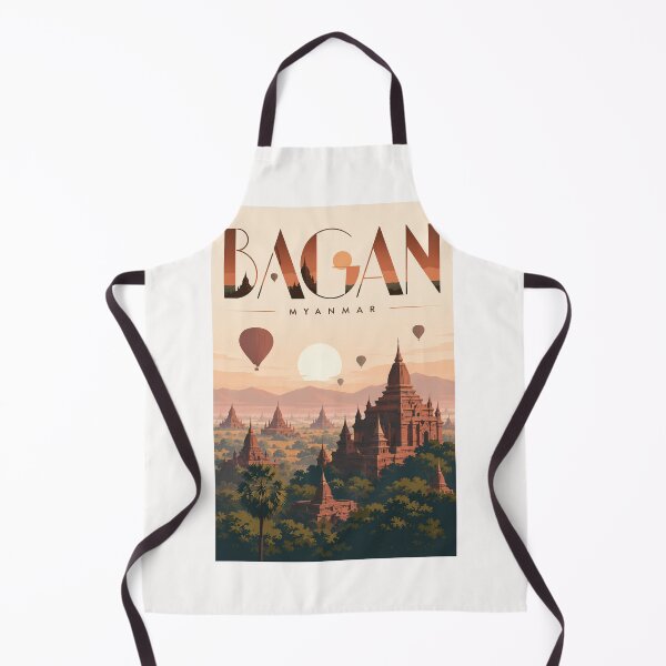 Item preview, Bagan Myanmar Ancient Temples and Sunrise Pagoda Plain designed and sold by Places On Earth.