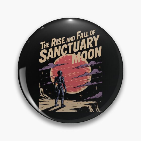 Item preview, the rise and fall of sanctuary moon, murderbot diaries inspired, retro sci-fi graphic designed and sold by nemgagenpe.