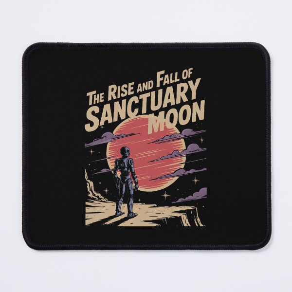 Item preview, the rise and fall of sanctuary moon, murderbot diaries inspired, retro sci-fi graphic designed and sold by nemgagenpe.