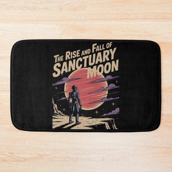 Item preview, the rise and fall of sanctuary moon, murderbot diaries inspired, retro sci-fi graphic designed and sold by nemgagenpe.